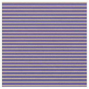 Dark Slate Blue & Tan Coloured Pattern Fabric