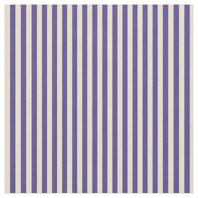 Dark Slate Blue & Tan Coloured Pattern Fabric (Close Up)