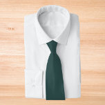 Dark Slate Gray Solid Color Tie<br><div class="desc">Dark Slate Gray Solid Color. This deep,  moody hue combines the grounding qualities of gray with a hint of green undertones,  creating a color that exudes sophistication and subtle intrigue. This versatile color blends beautifully with both bold and neutral palettes,  making it an excellent choice for any occasion.</div>