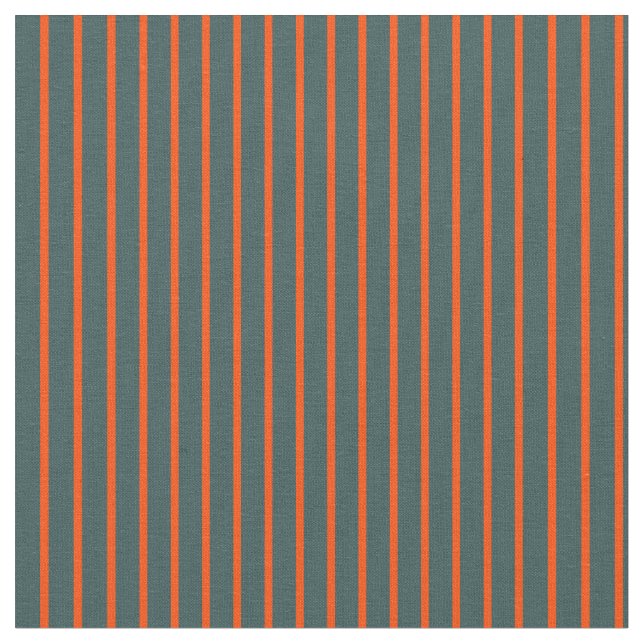 Dark Slate Grey and Red Lined/Striped Pattern Fabric (Close Up)