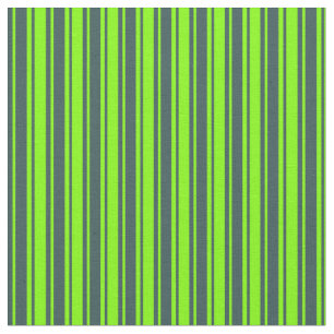 Dark Slate Grey & Chartreuse Coloured Lines Fabric