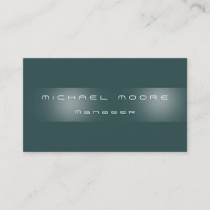 Dark Slate Grey Stripe Manager Business Card