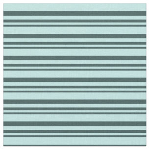 Dark Slate Grey & Turquoise Stripes/Lines Pattern Fabric