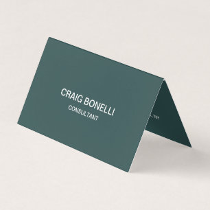 Dark Slate Grey Unique Amazing Business Card