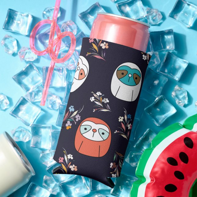 Dark Sloth  Seltzer Can Cooler (In Situ Summer)