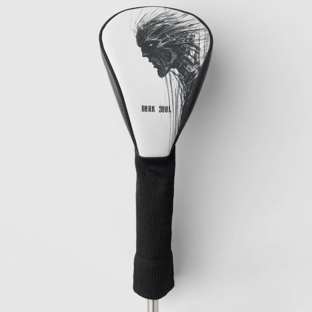Dark Soul Dark Being Sketch Golf Head Cover (Front)