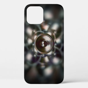 Dark spinning music speakers Case-Mate iPhone case