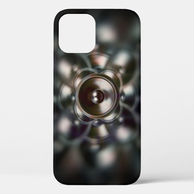 Dark spinning music speakers Case-Mate iPhone case (Back)