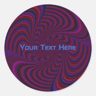Dark Spinning Top Classic Round Sticker