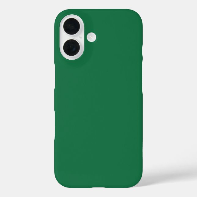 Dark Spring Green Solid Colour Case-Mate iPhone Case (Back)