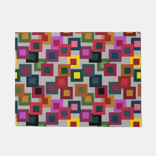 Dark Squares on Light Doormat (Front)