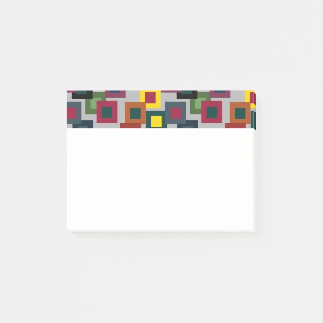 Dark Squares on Light  Post-it Notes (Front)