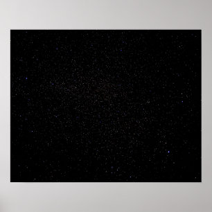 Dark Starry Abyss // Long Exposure Night Sky Poster