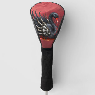 Dark Swan of Bones – Gothic Elegance Golf Head Cover