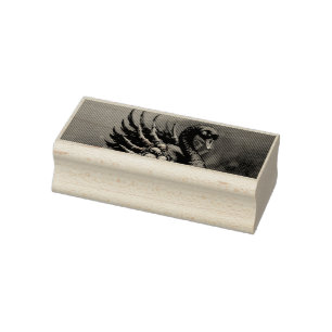 Dark Swan of Bones – Gothic Elegance Rubber Stamp