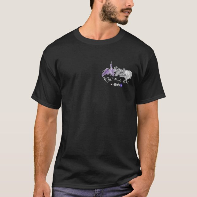 Dark t-shirt Small front logo NYC Pride 2018 (Front)