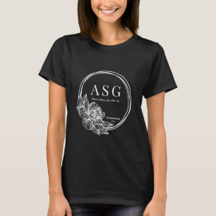 Dark T-shirt with White Logo (name on back)