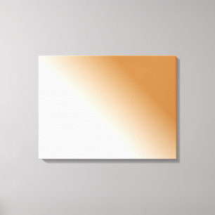 Dark Tan White Ombre Canvas Print