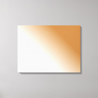 Dark Tan White Ombre Canvas Print