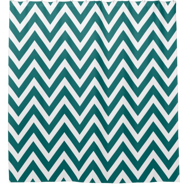 Dark Teal and White Chevron (Front)