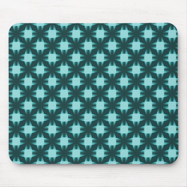 Dark Teal Daring Discs Mousepad (Front)