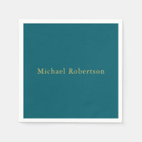 Dark Teal & Gold Colours Professional Trendy Moder