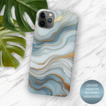 Dark Teal Grey Light Blue Gold Marble Art Pattern