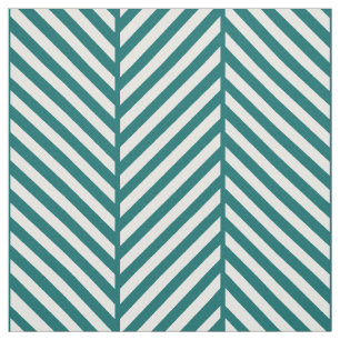 Dark Teal Herringbone Large Scale Fabric
