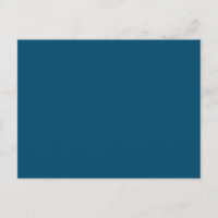 Dark Teal Invitation Postcard | Elegant Event