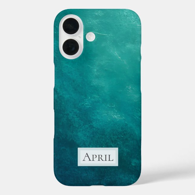 Dark Teal Ombre Texture Case-Mate iPhone Case (Back)
