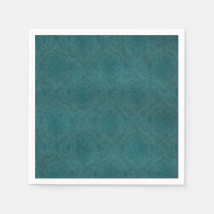 Dark Teal Pattern background Napkin