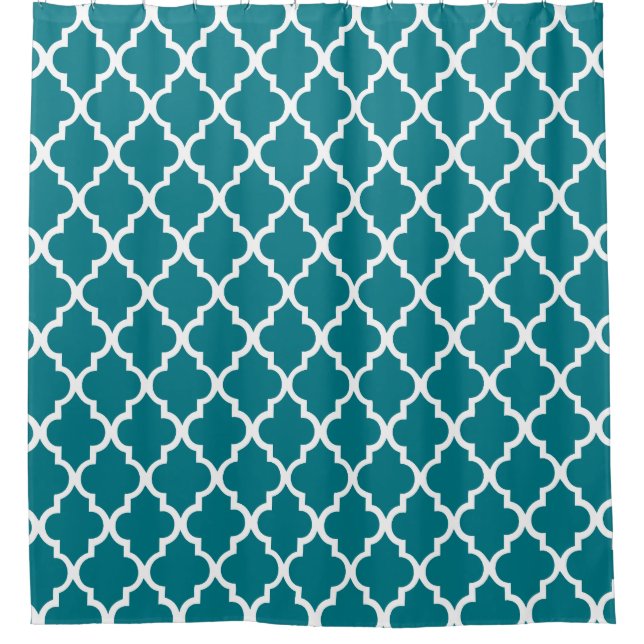 Dark Teal Quatrefoil Pattern (Front)