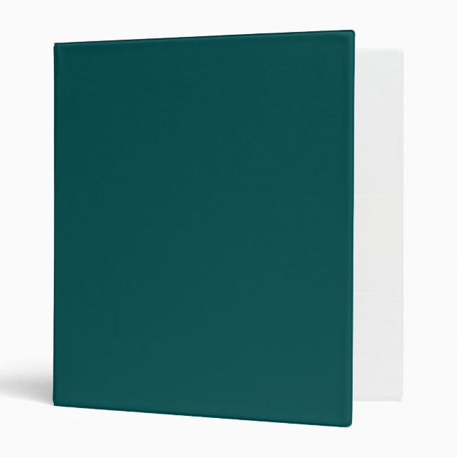 Dark Teal Solid Colour Binder (Front/Inside)