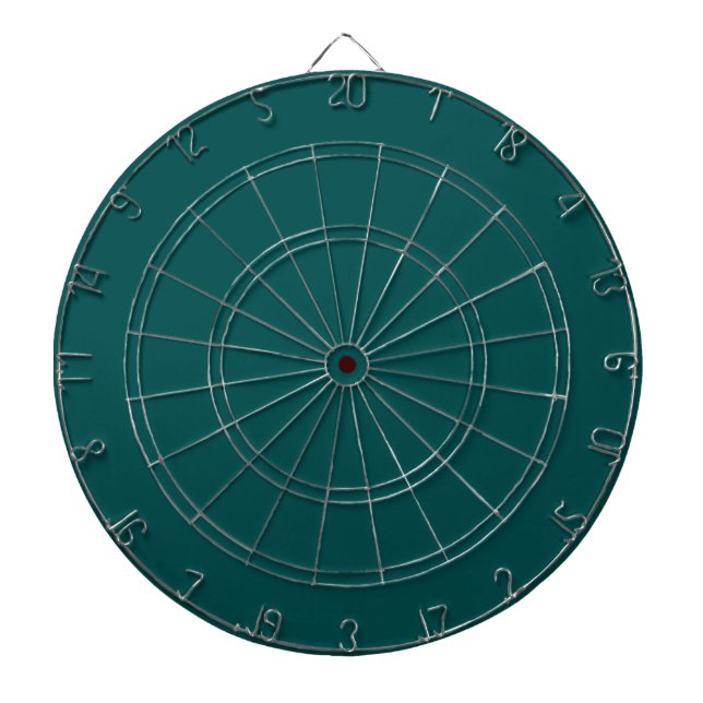 Dark Teal Solid Colour Dartboard (Front)