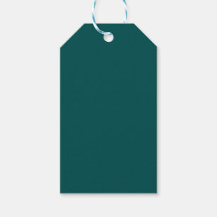 Dark Teal Solid Colour Gift Tags