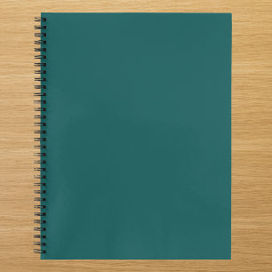 Dark Teal Solid Colour Notebook