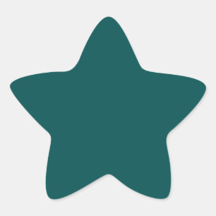 Dark Teal (solid colour) Star Sticker