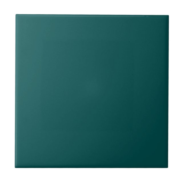 Dark Teal Solid Colour Tile (Front)