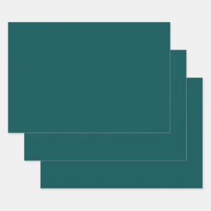  Dark Teal  (solid colour)  Wrapping Paper Sheet