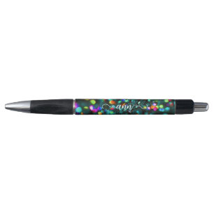 Dark Teal Sparkling Pen