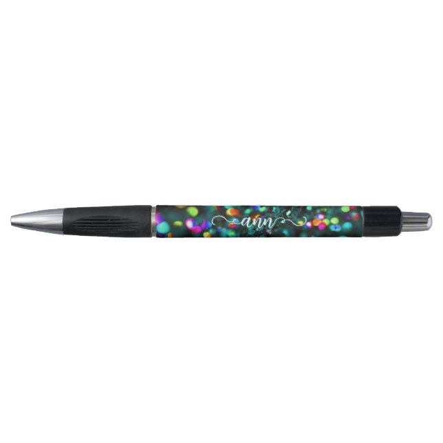 Dark Teal Sparkling Pen (Front)