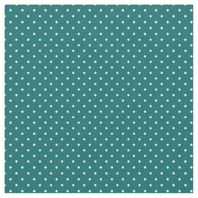 Dark Teal Tiny Dots Fabric (Close Up)