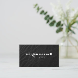 Dark Textured Waves Photography Custom Business Ca Card
