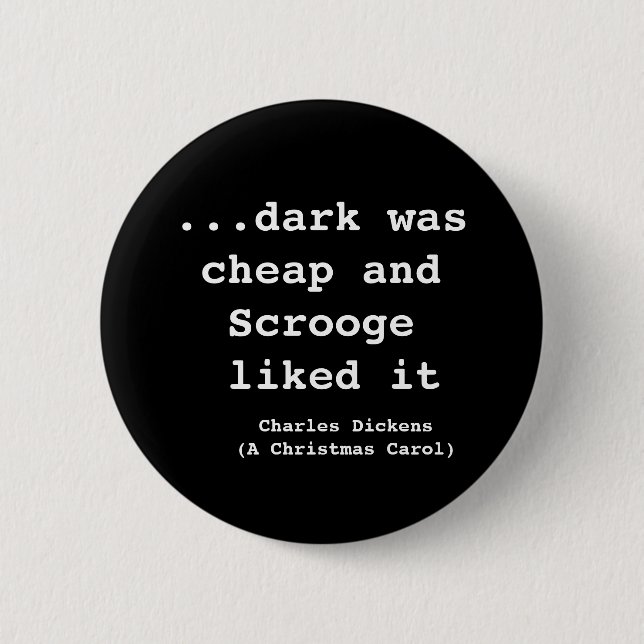 Dark-The Scrooge Collection 2 Inch Round Button (Front)