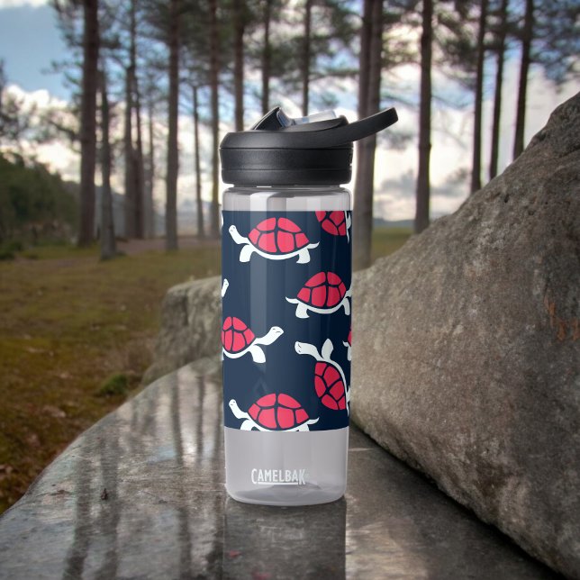 Dark Theme Tortoise  Water Bottle (Water Bottle)