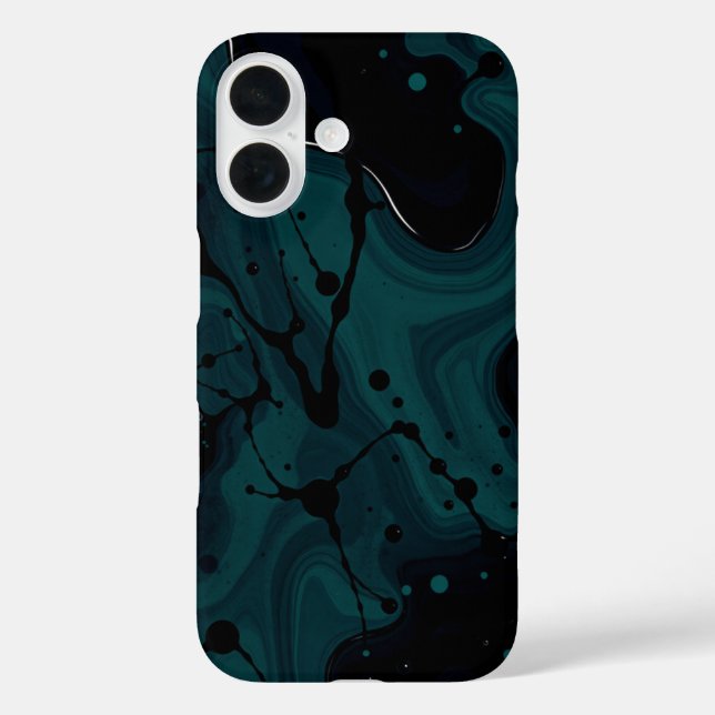 Dark Tides: A Monochrome Masterpiece Case-Mate iPhone Case (Back)