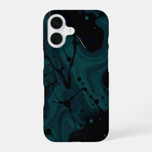 Dark Tides: A Monochrome Masterpiece iPhone 16 Case