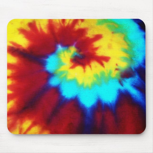 Dark Tie Dye Design Mouse Pad (Front)