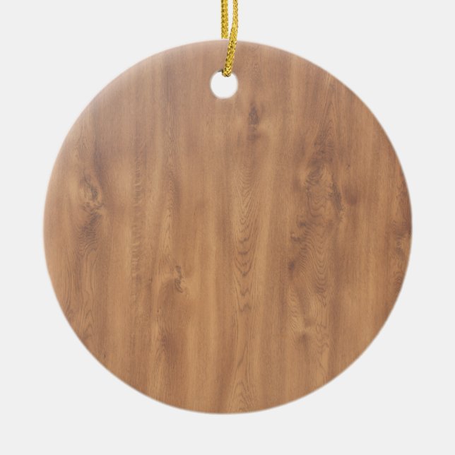 Dark timber pattern ceramic ornament (Front)