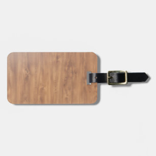 Dark timber pattern luggage tag
